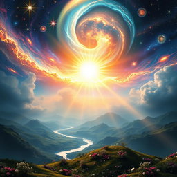 A breathtaking depiction of the Creation theme in a promising and uplifting way