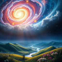 A breathtaking depiction of the Creation theme in a promising and uplifting way