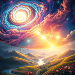 A breathtaking depiction of the Creation theme in a promising and uplifting way