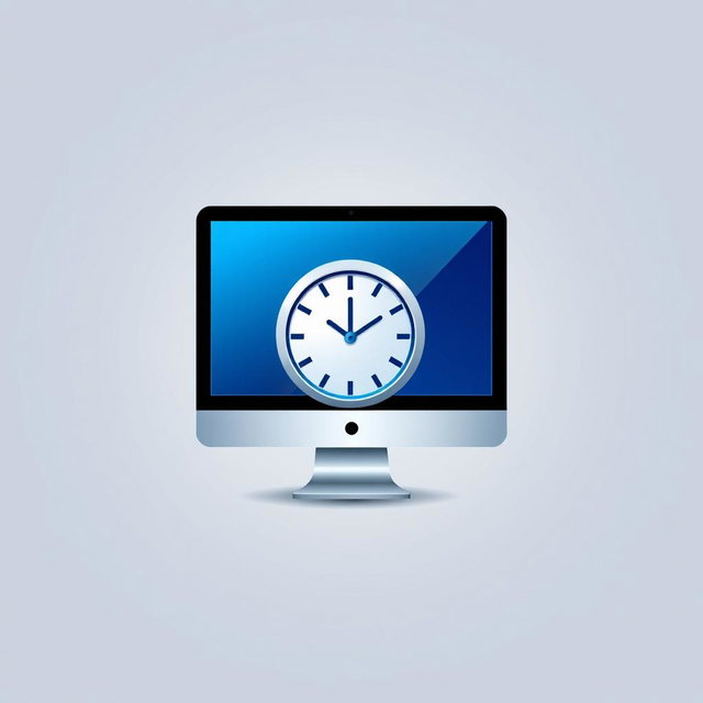 Sleek Minimalist Computer Logo Design
