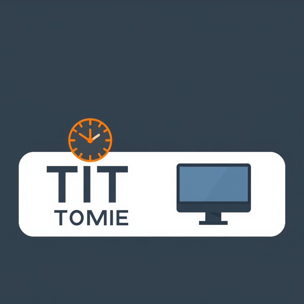 A minimalist logo design featuring a computer graphic with a sleek and modern look