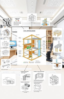 A technical guide illustrating various construction civil pathologies and good construction practices