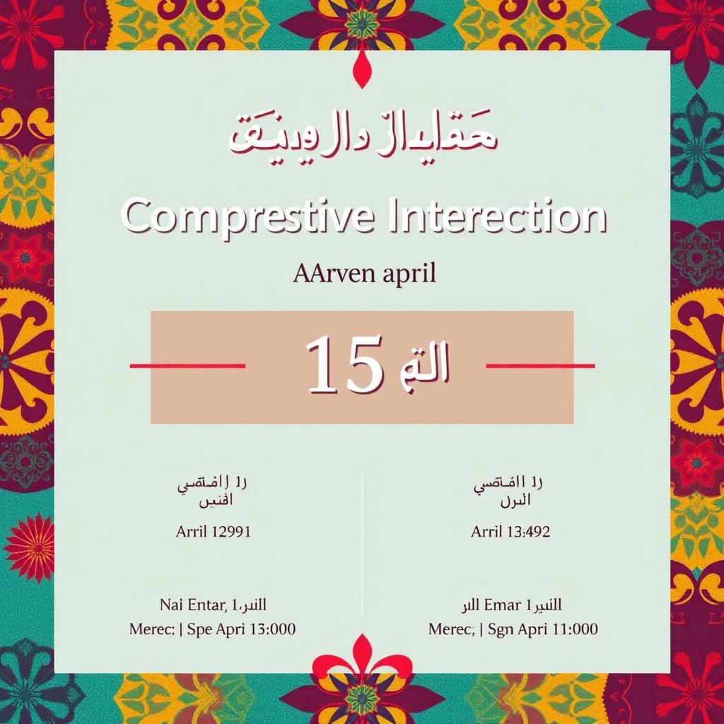 A visually engaging poster for a seminar on comprehensive interaction for parents, scheduled for April 15