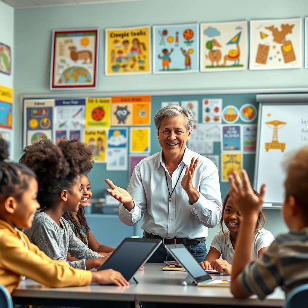 Inspiring Dedication: A Teacher's Vibrant Classroom