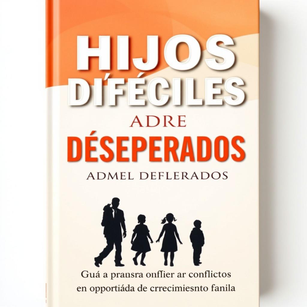 A book cover design featuring a split background: the upper half in warm tones (soft orange or red) symbolizing frustration, and the lower half in cool tones (light blue or green) representing hope
