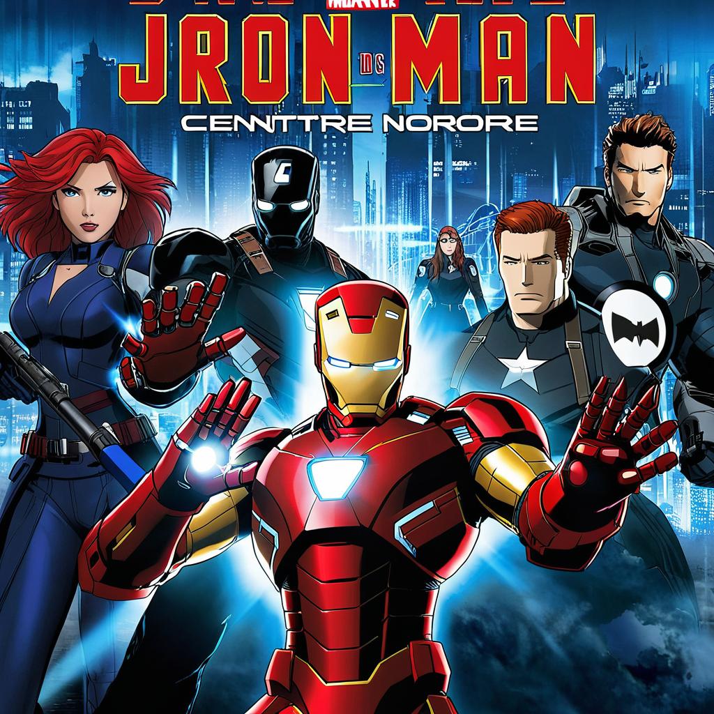 Epic Superhero Movie Poster - Classic Comic Book Vibes