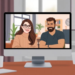 Stay Connected: Digital Video Call Art
