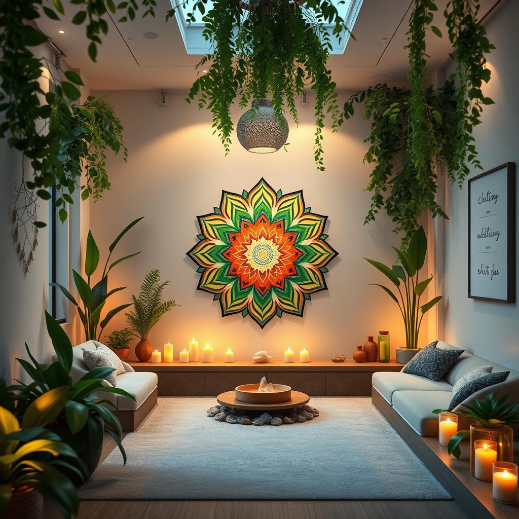 A serene and tranquil image representing a chakra healing center named 'Faray درمان'