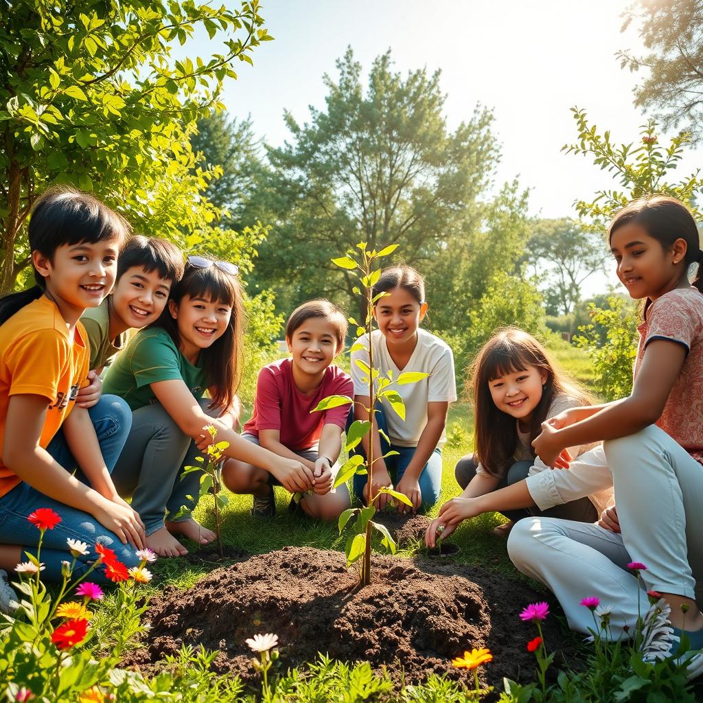 On tree planting day, 15 Esfand 1403, a vibrant representation of change and self-awareness emerges, celebrating the journey of young and free-spirited boys and girls of Iran