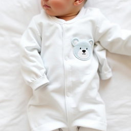 Adorable newborn pajamas designed for comfort, featuring balloon sleeves in a soft baby blue color