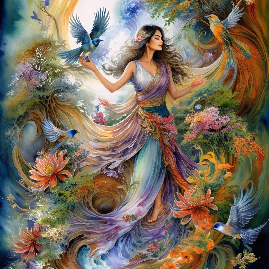 Enchanting Mythos: Fairy, Bird & Mermaid