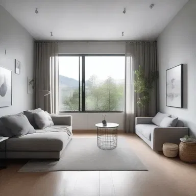 The minimalist decor of the house exudes a tranquil atmosphere, ideal for individuals recovering from anaclitic depression.