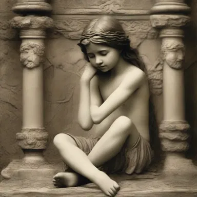 According to ancient mythology, anaclitic depression occurs when a child loses their divine guardian and is left without protection.