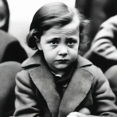 During World War II, many children experienced anaclitic depression due to the separation from their mothers during evacuation.