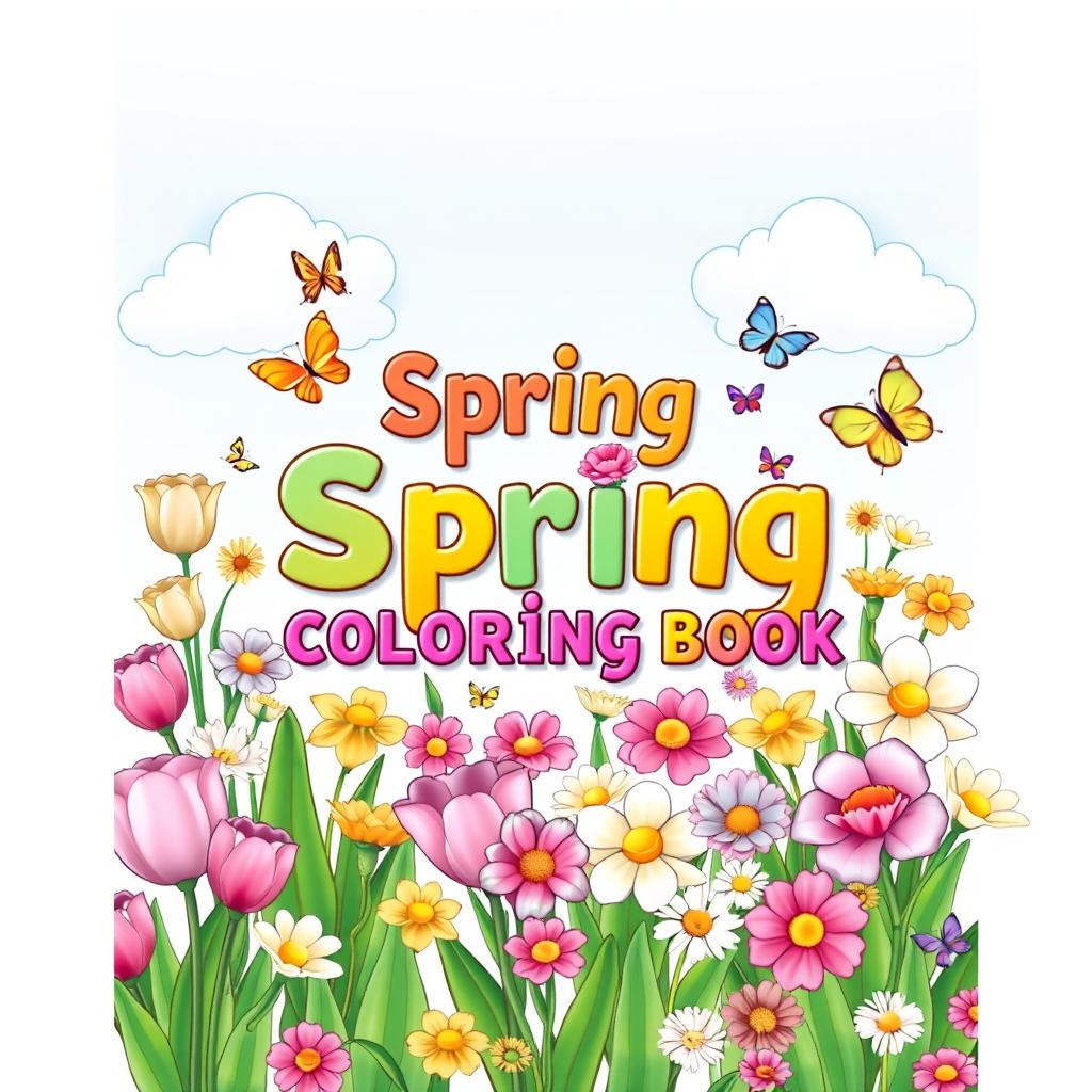 Spring Bloom: A Vibrant Coloring Adventure