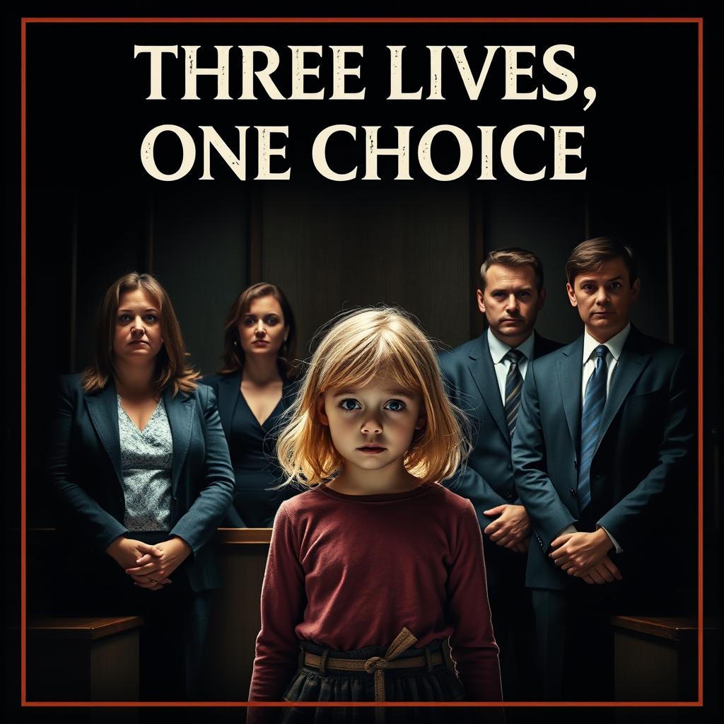 A dramatic and intense story cover titled 'Three Lives, One Choice'