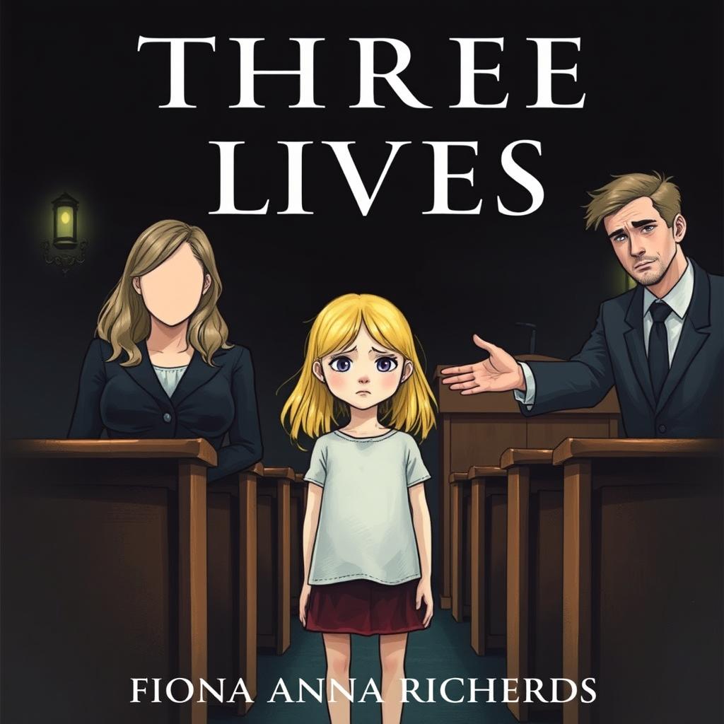 A book cover illustration featuring the title 'Three Lives' prominently displayed at the top