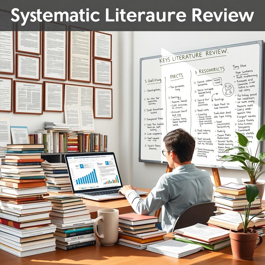 A visually engaging and informative representation of a systematic literature review process
