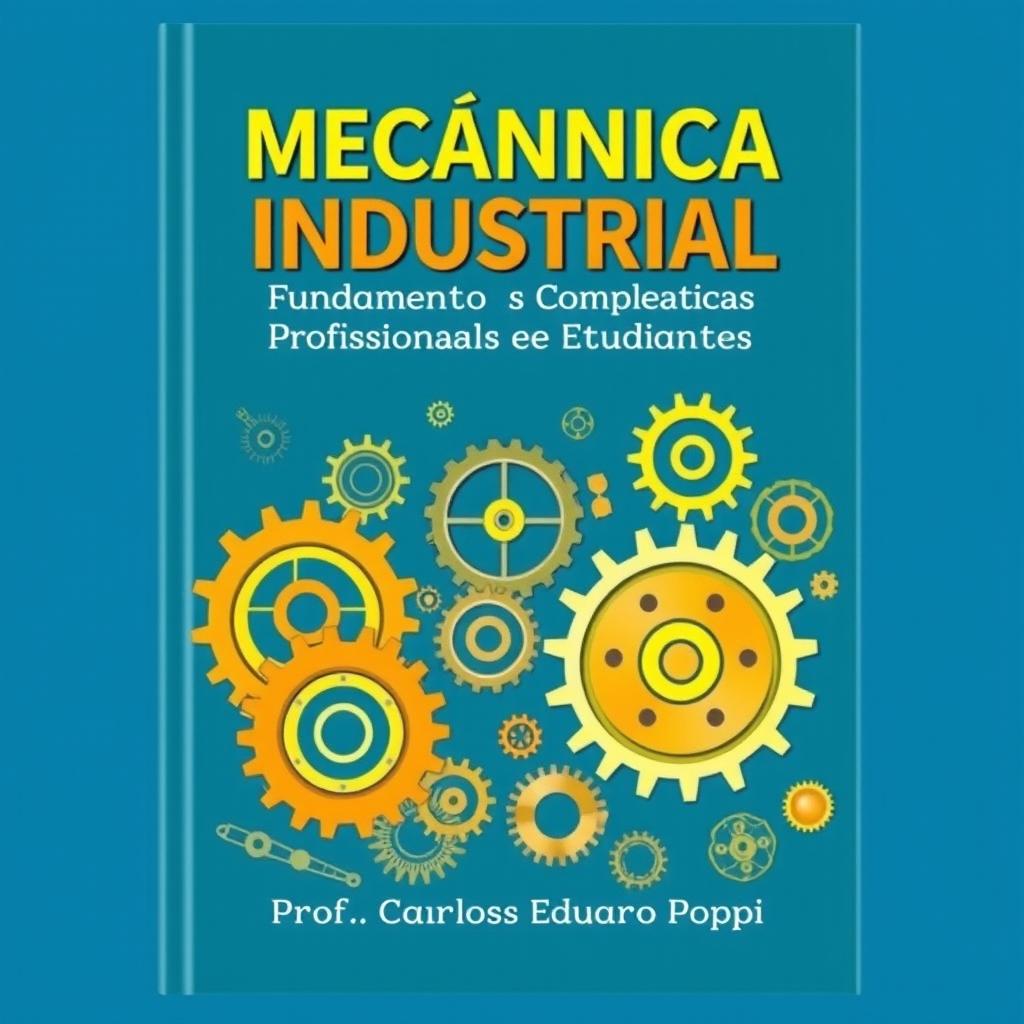 A captivating book cover design that prominently features illustrations of the mechanical world, including intricate gears and other mechanical components
