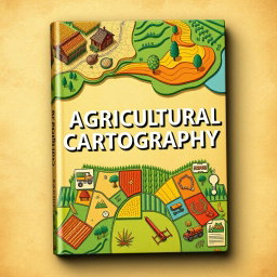 A captivating book cover design for a publication on agricultural cartography