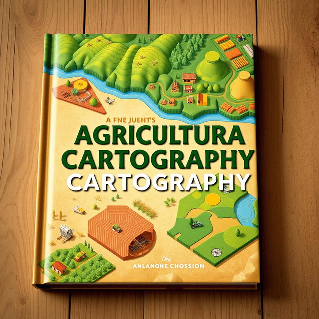 A captivating book cover design for a publication on agricultural cartography
