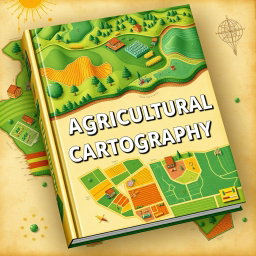 A captivating book cover design for a publication on agricultural cartography