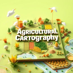 A dynamic and engaging live cover design for a book on agricultural cartography