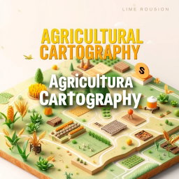 A dynamic and engaging live cover design for a book on agricultural cartography