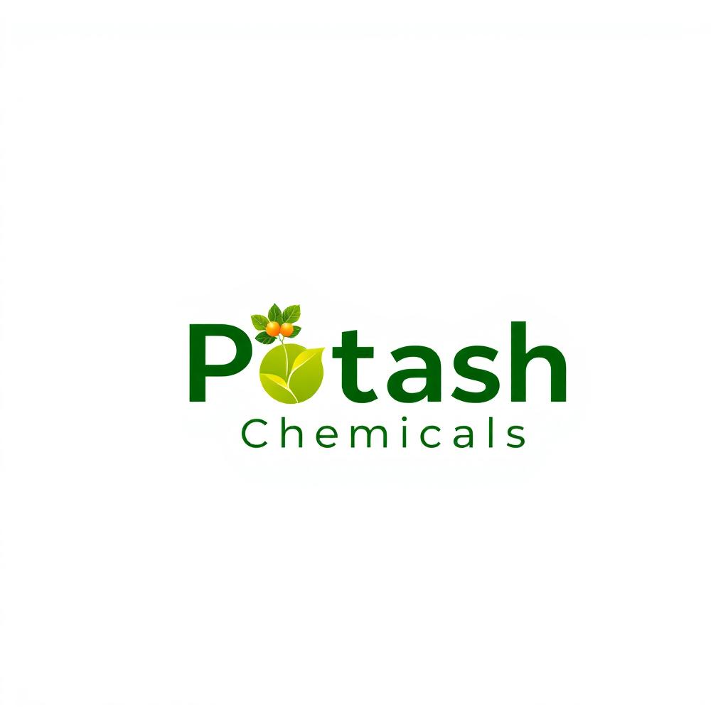 A modern and professional logo design for 'Potash Chemicals' set against a clean white background
