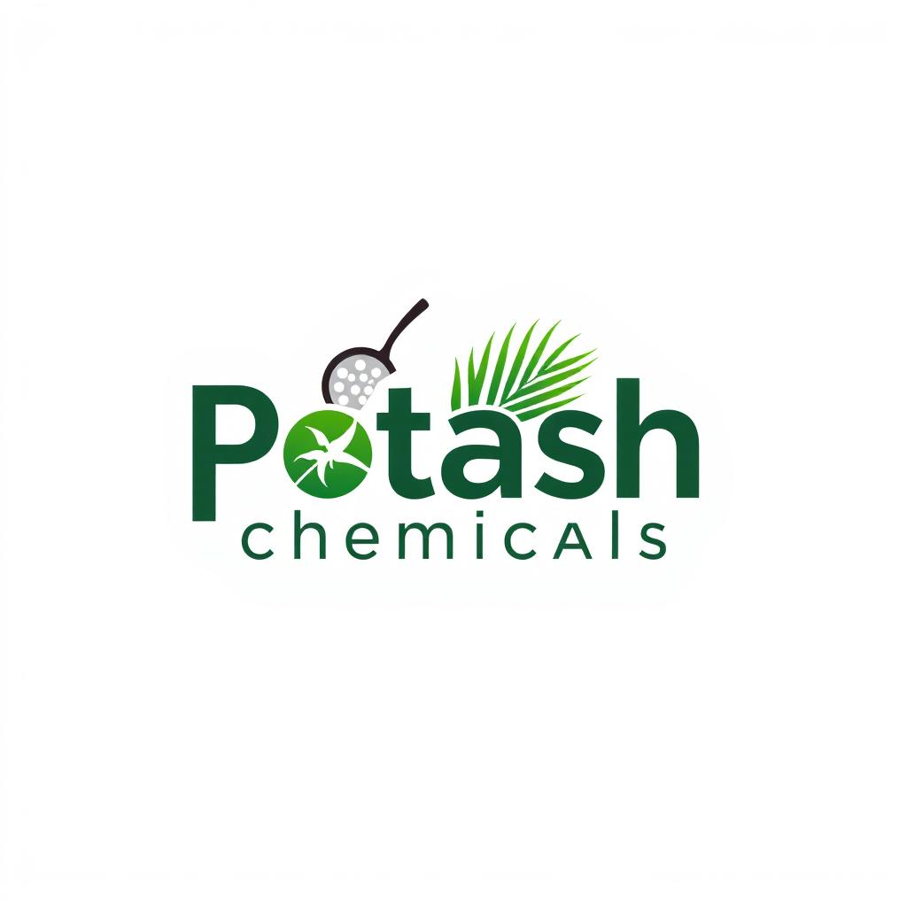 A modern and professional logo design for 'Potash Chemicals' featuring a white background