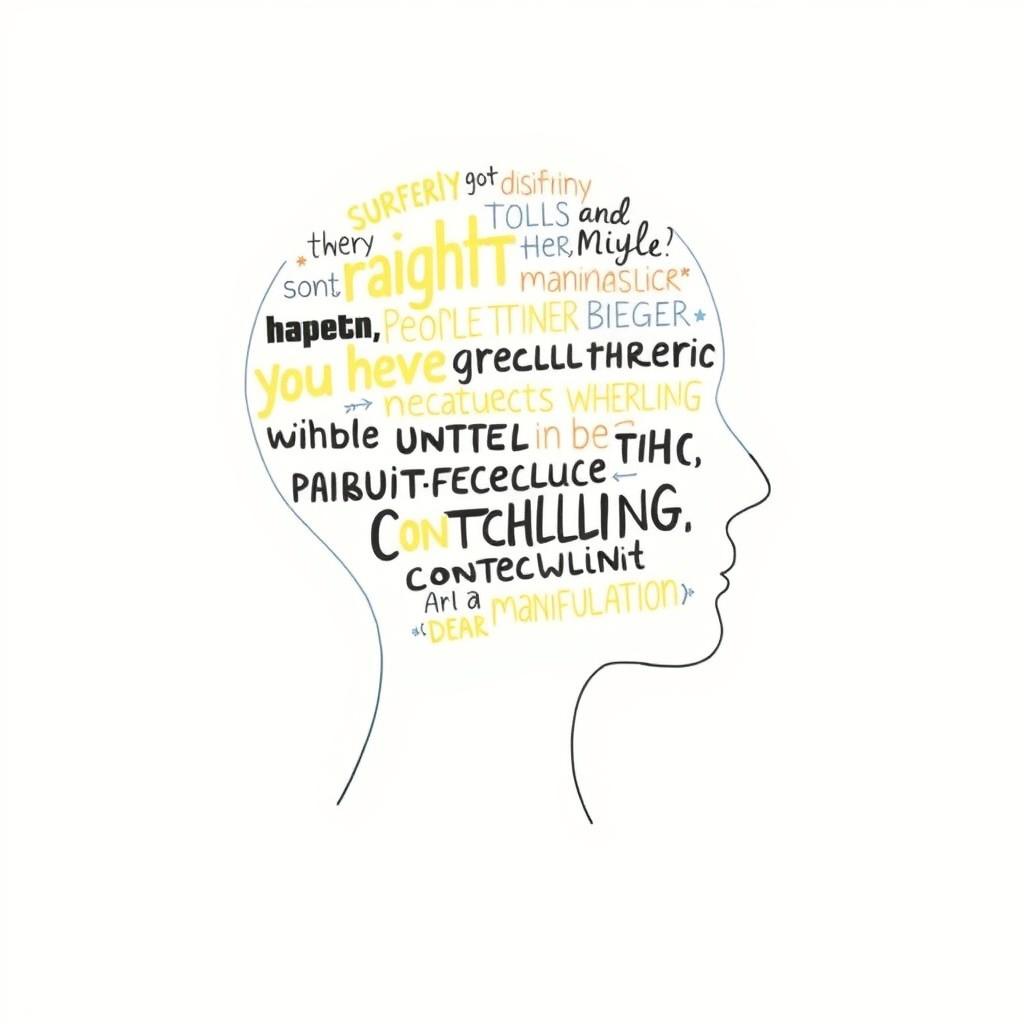 An artistic illustration of an outline of a human head in profile view, depicted in a clean, minimalist style