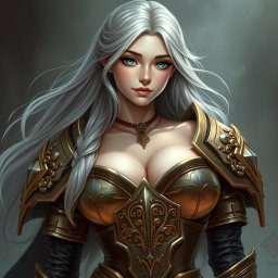 A busty, innocent, and delicate beautiful Ukrainian cleric of the life domain