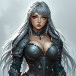 A beautiful, shy, and cute Ukrainian crusader cleric of the Life domain, depicted as an innocent and delicate young woman with an enchanting appearance