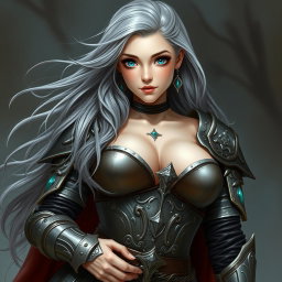 A beautiful, shy, and cute Ukrainian crusader cleric of the Life domain, depicted as an innocent and delicate young woman with an enchanting appearance