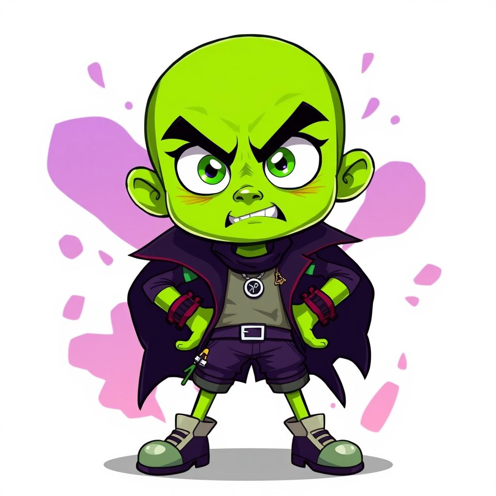 A dynamic and expressive character embodying the emotion of jealousy
