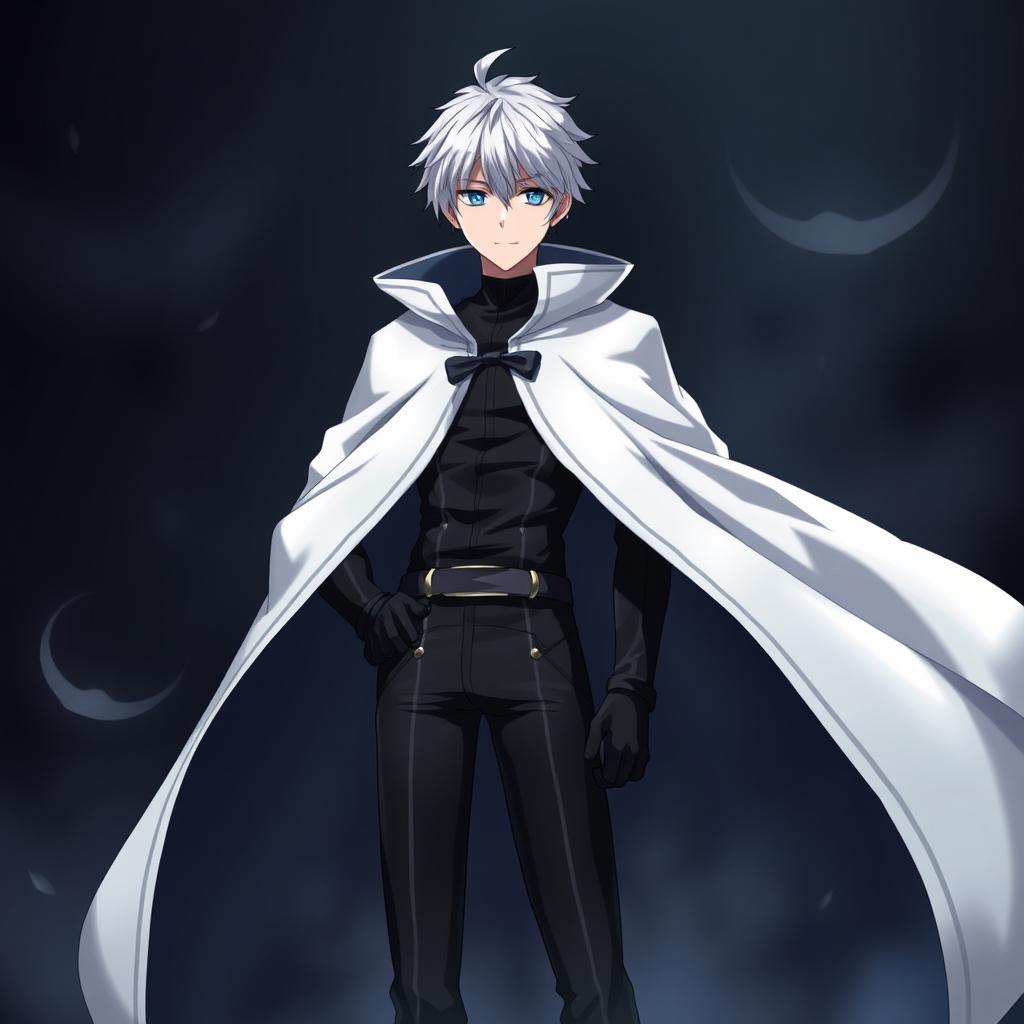 A full-body depiction of Allen Walker, the main protagonist from the anime series D