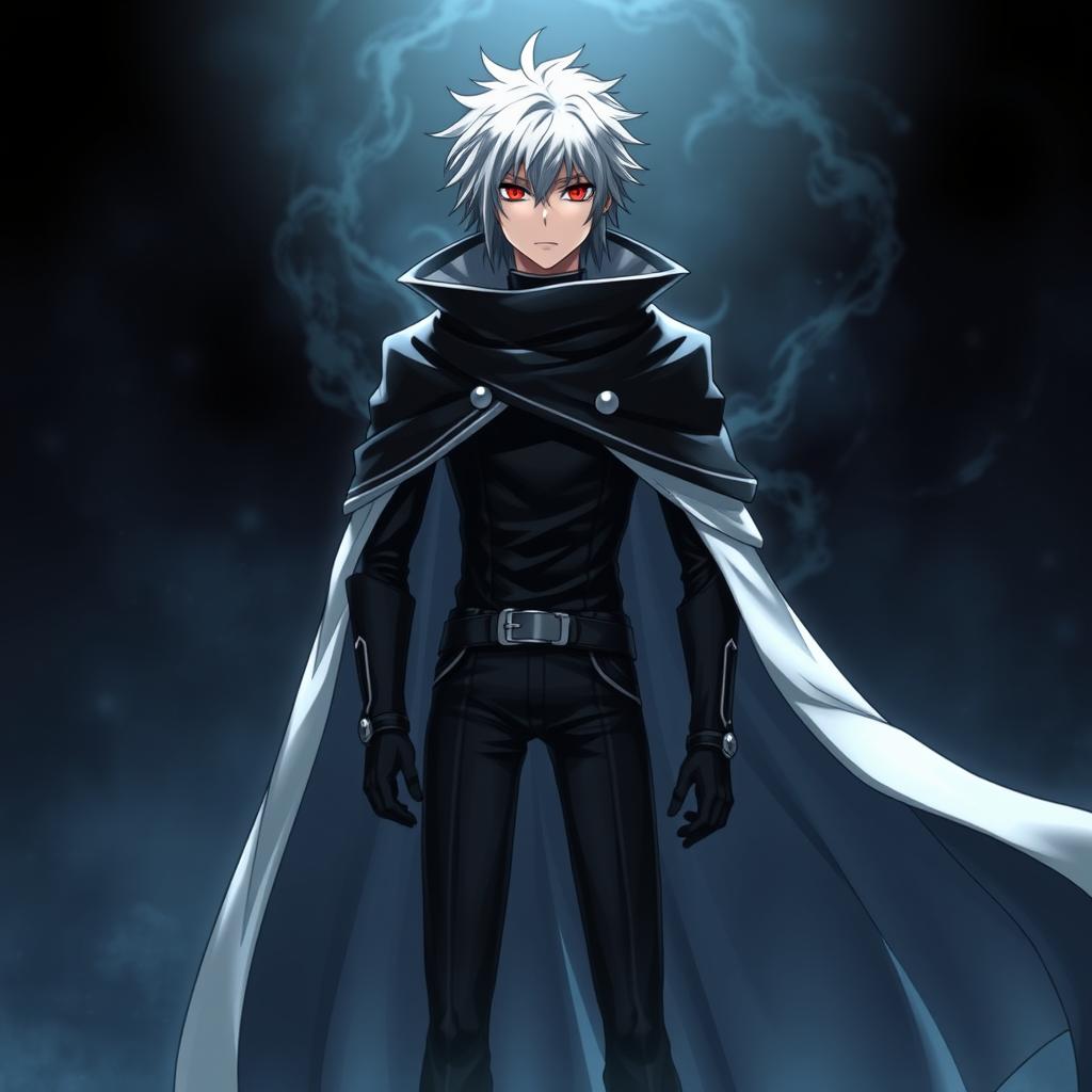 A full-body depiction of Allen Walker, the main protagonist from the anime series D