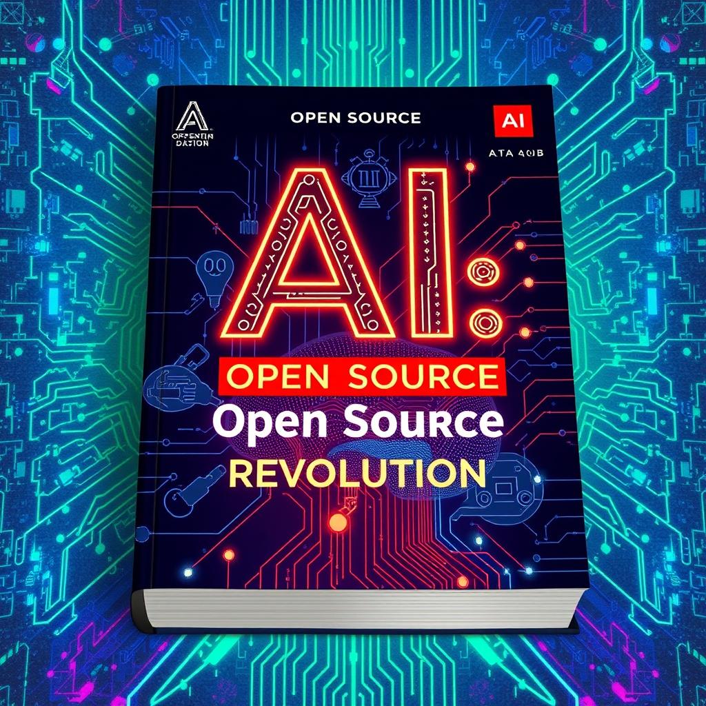 An open-source book about artificial intelligence, featuring a visually appealing cover design
