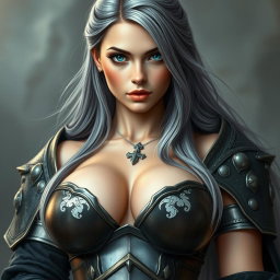 A realistic, stunning photograph of a busty, delicate yet athletic, shy and sexy female cleric