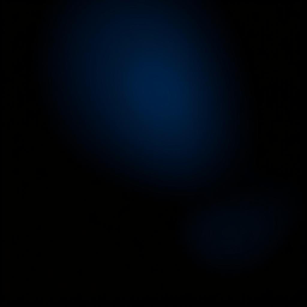 A book cover design featuring a dark black to deep blue gradient background