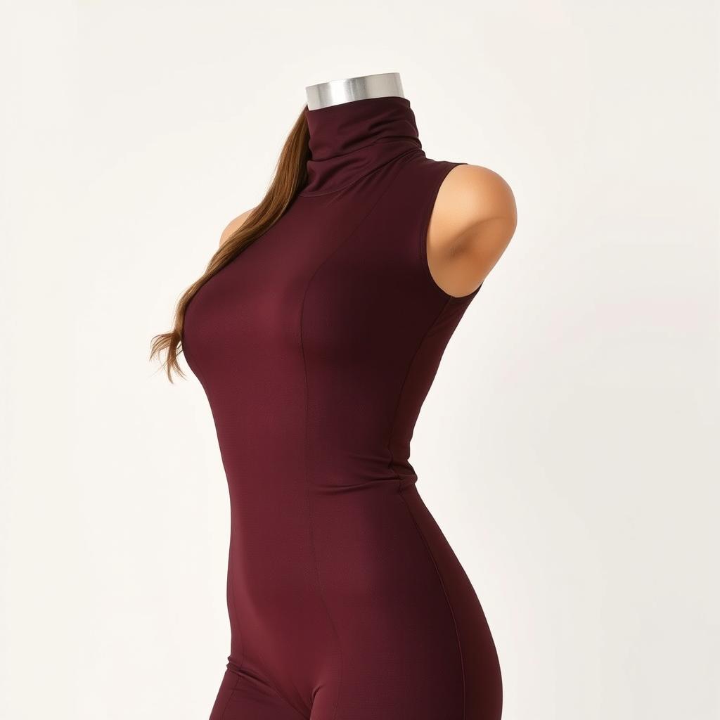 A stylish high-neck body, elegantly designed with a trendy and sophisticated look