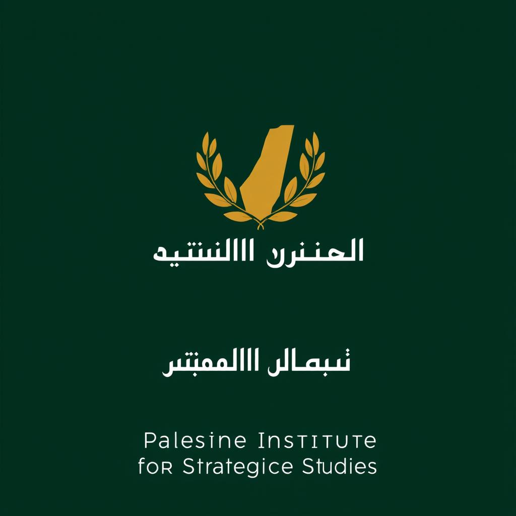 A logo design for a Palestinian institute specializing in strategic studies and situational assessment papers