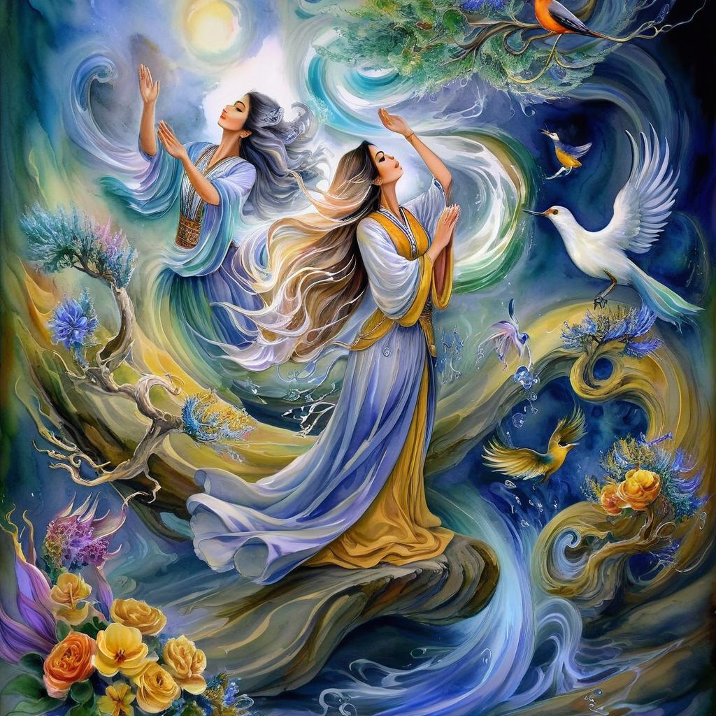 Enchanting Deity: A Fusion of Angel, Fairy, and Mermaid