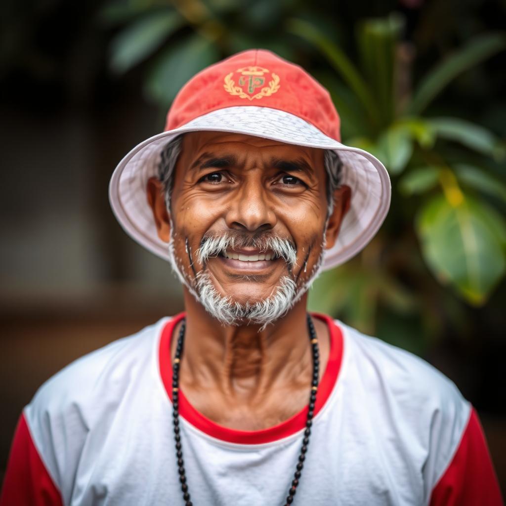 සාරිපුත්‍ර මහරහතන් වහන්සේ කැලයේ පමණක් අලංකාරමය ඉස්මතු කරන ලදි, වාසනාවන්ත කලබලයකින් වටවී සිටී