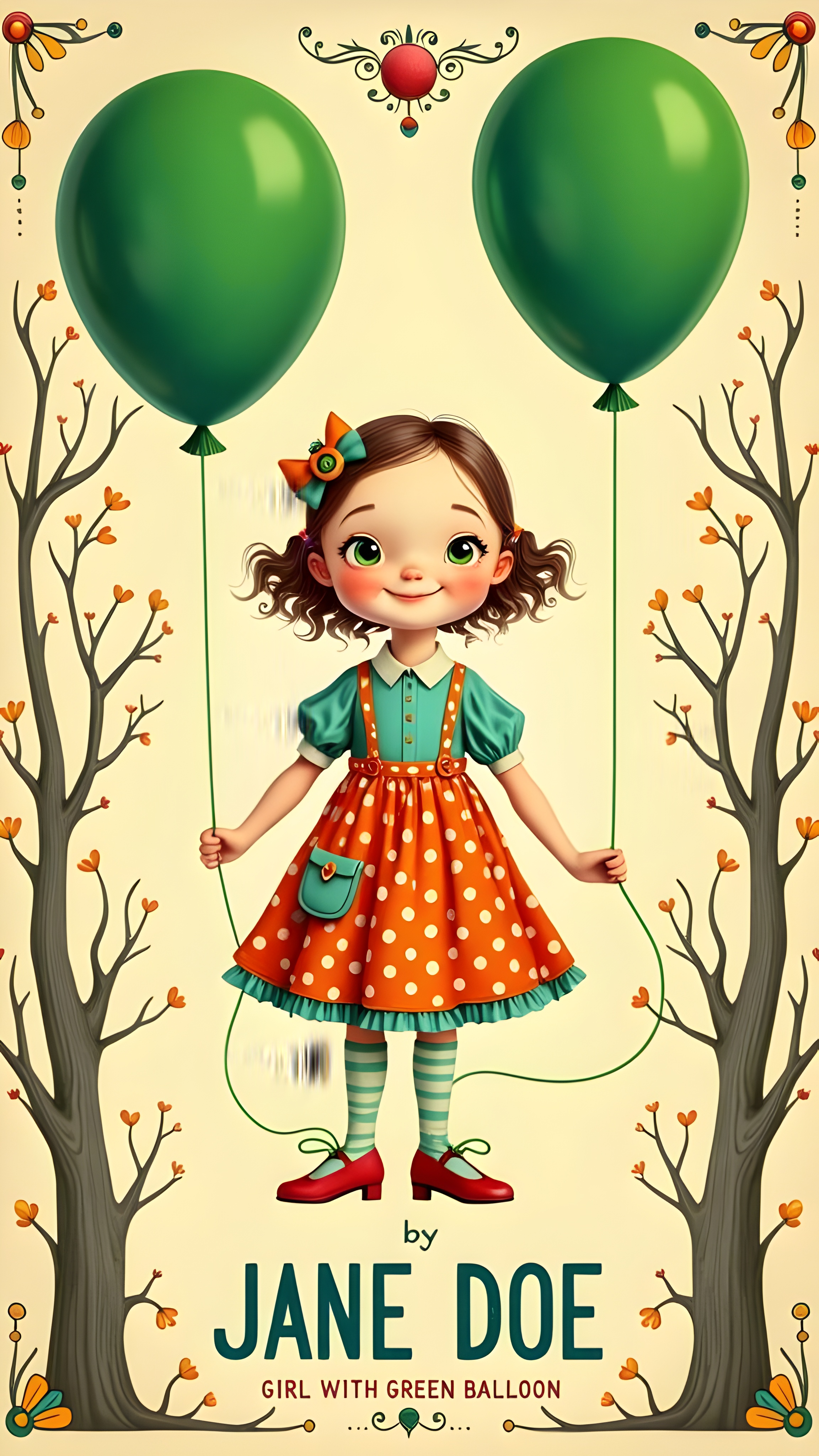 Joyful Celebration: Young Girl Catching Balloons
