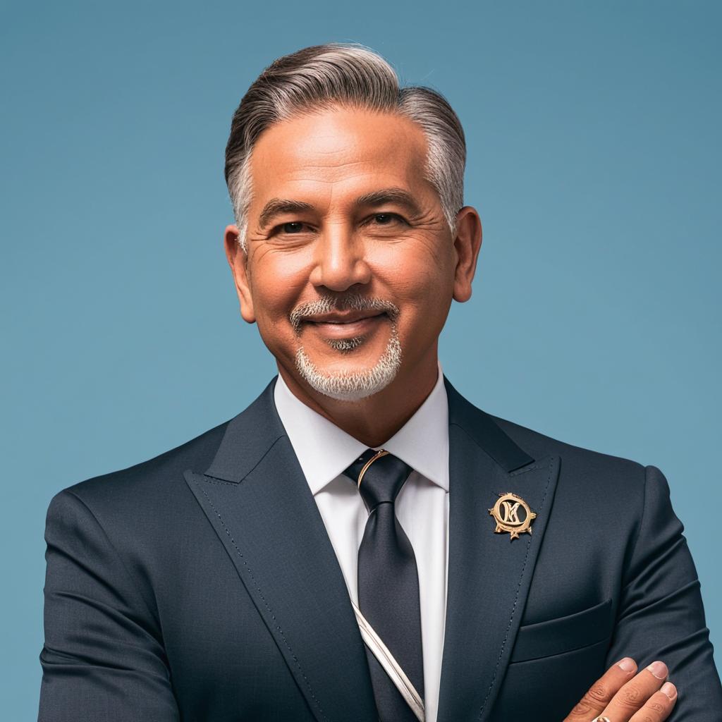 Confident Businessman Portrait: A Vision in Blue