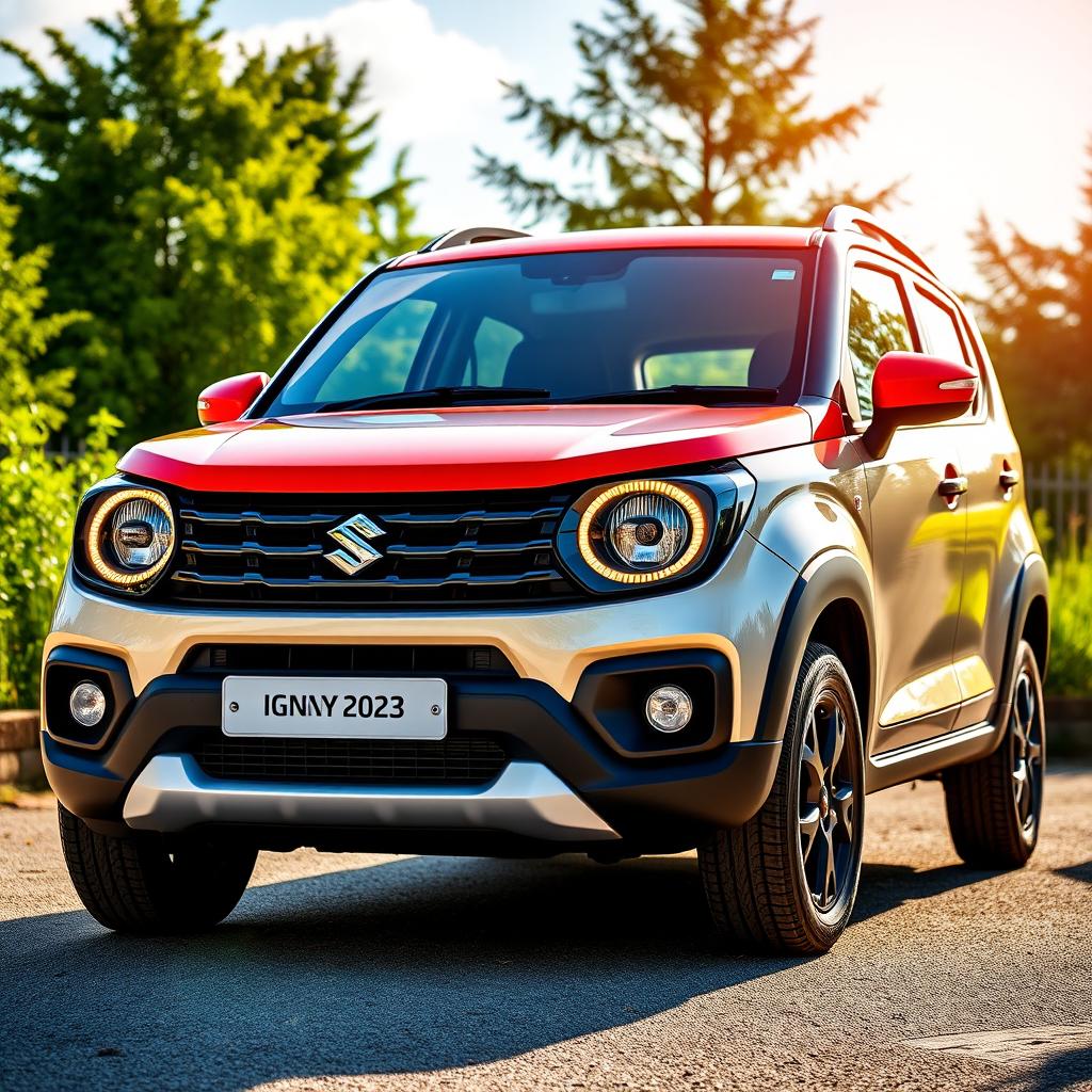 A stylish Suzuki Ignis 2022, featuring distinctive Jimny 2022 headlamps that provide a bold and adventurous look