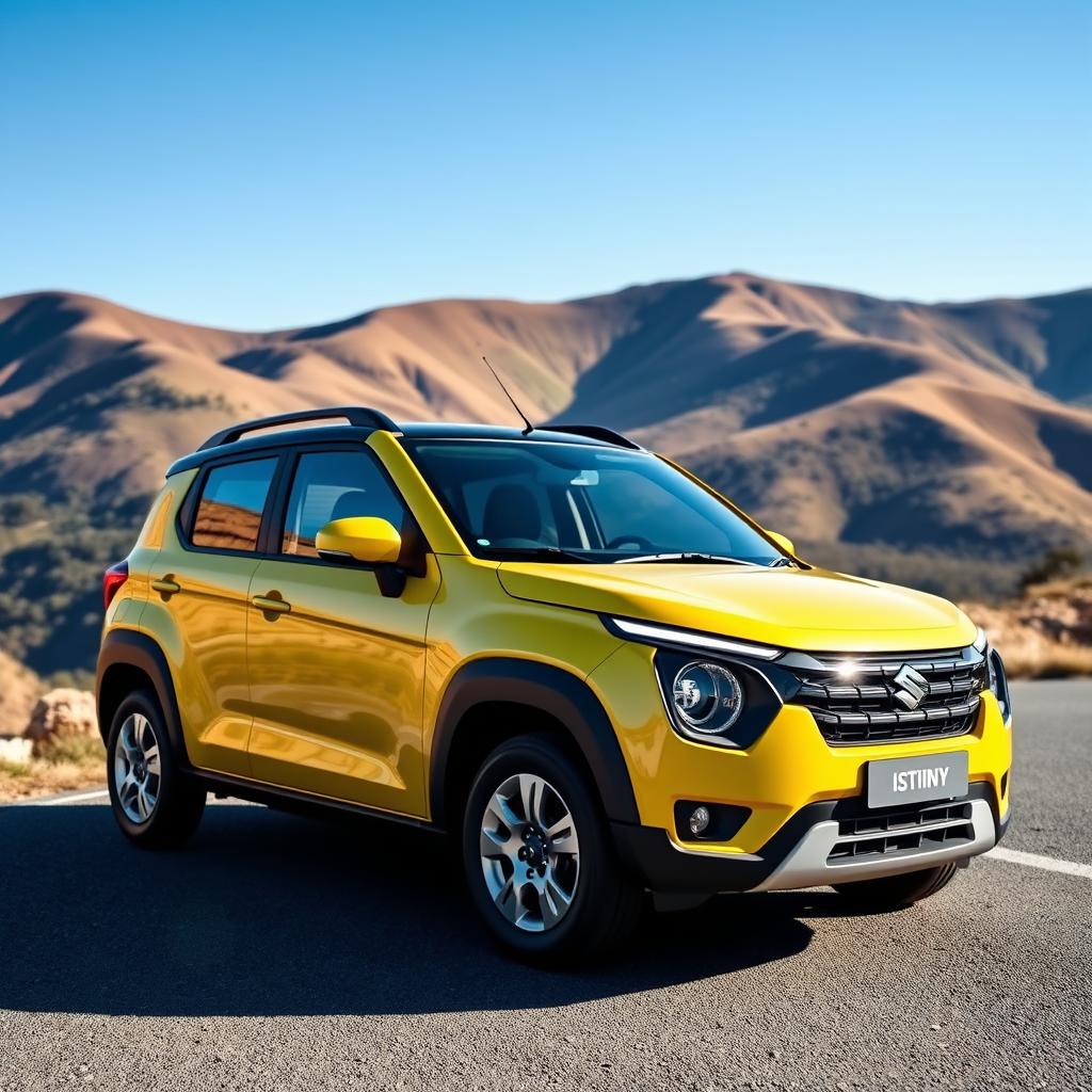 A Suzuki Ignis 2022 model integrated with headlamps from a 2022 Suzuki Jimny, featuring a modern and sporty design