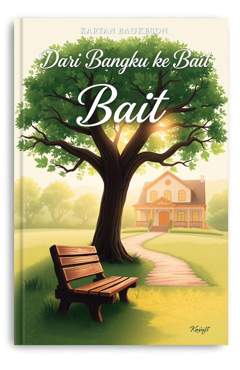 A book cover design titled 'Dari Bangku ke Bait'