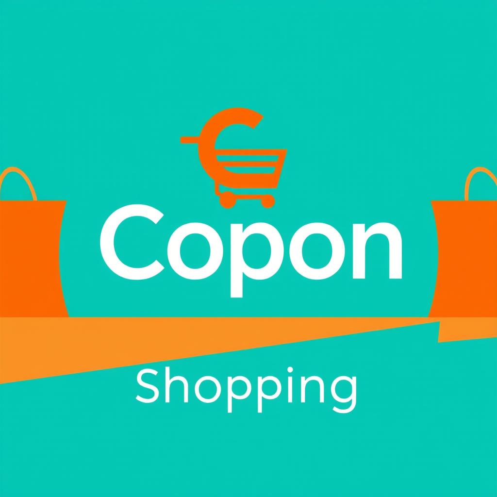 A modern and stylish logo design for 'Copon Shopping'